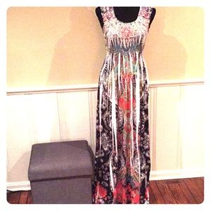 Bright summer maxi dress